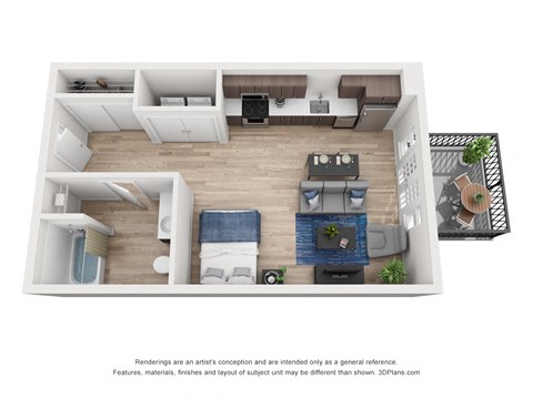 North Hollow Apartments A3 Floor Plan